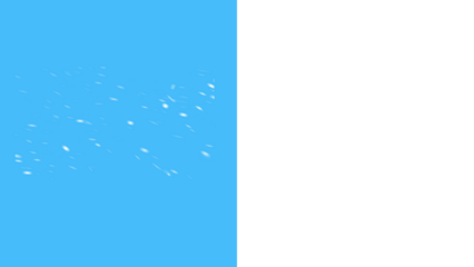 Subtle snowfall effect on a vivid blue backdrop transitioning to a sleek black setting, perfect for winter designs and atmospheric overlays, a dreamy vibe