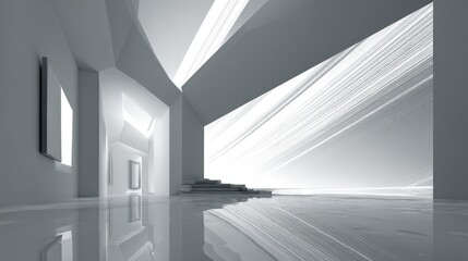 Modern Minimalist Interior Design With Bright Lighting