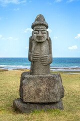 Dolhareubang at Gwangchigi Beach in Jeju