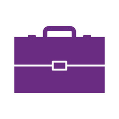Fototapeta premium Purple Briefcase Icon