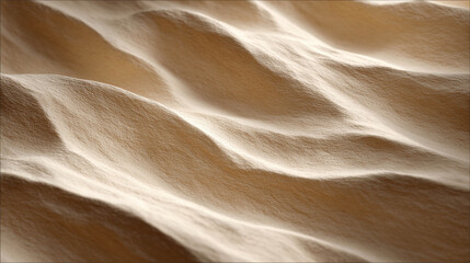 Obraz premium Detailed and Realistic Macro Depiction of Soft Textured Waves in Neutral Tones for Professional Use in Various Design Projects