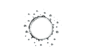 Ring with light flares on black