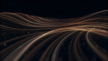 Abstract light trails at night