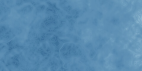 Fototapeta premium old blue paper seamless space watercolor map location wave outline topography map diagram. paper counter map. vector hiking landscape geometric grid topo map texture background.