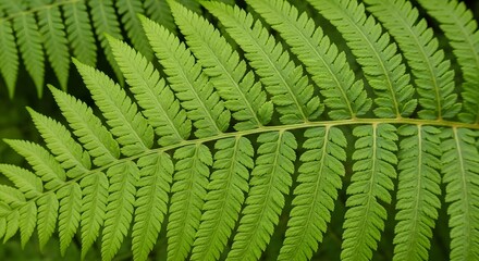 Fresh green fern leaves in natural environment