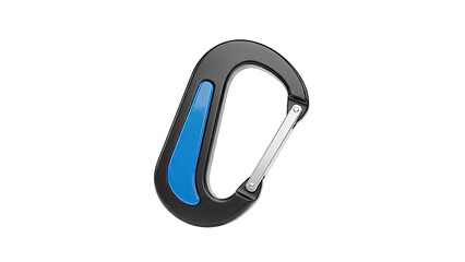 Black and Blue Carabiner Clip