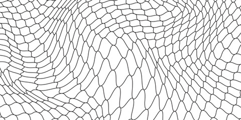 Curved net pattern. Seamless design for sportswear or equipment like soccer goals, volleyball nets, basketball hoops, hockey nets, and athletic gea © kaira
