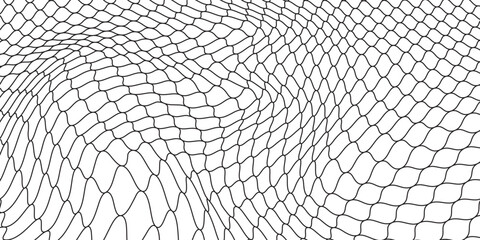 Curved net pattern. Seamless design for sportswear or equipment like soccer goals, volleyball nets, basketball hoops, hockey nets, and athletic gea © kaira