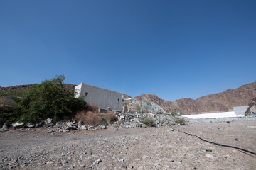 Showkha Dam in the Emirate of Ras Al Khaimah