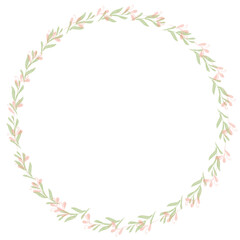 Obraz premium Design foral wreath invitation card illustration 