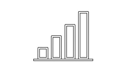 Fototapeta premium business graph with arrow
