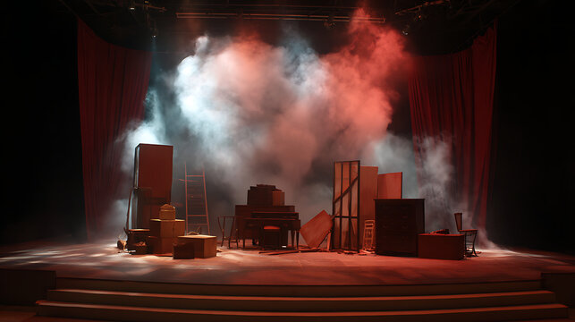 A live theater performance where the props and set pieces fall apart mid-scene (3)