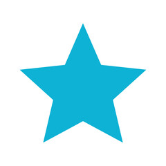 Fototapeta premium Blue Star Icon