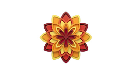 Layered Paper Flower Art