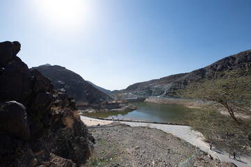 Showkha Dam in the Emirate of Ras Al Khaimah