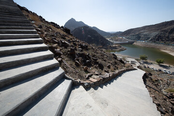 Showkha Dam in the Emirate of Ras Al Khaimah