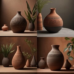 collection of vases