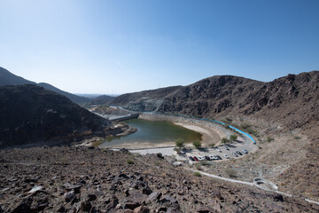 Showkha Dam in the Emirate of Ras Al Khaimah