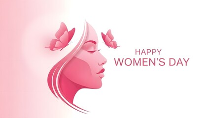 Happy women's day celebration with empowered women equality and love