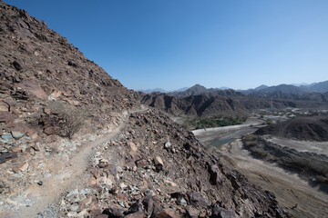 Showkha Dam in the Emirate of Ras Al Khaimah