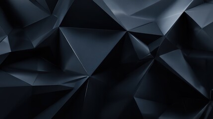 Abstract Dark Metallic Triangular Pattern Background with Facets and Subtle Glittering Effect a Modern and Geometric Design for Graphic Applications