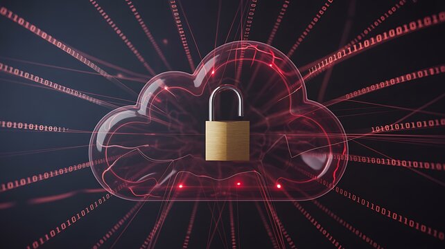 Cloud data security and digital privacy protection technology concept
 - Powered by Adobe
