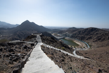 Showkha Dam in the Emirate of Ras Al Khaimah