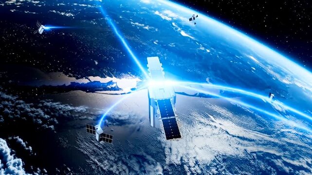 Sattelites waves relationship signsl  planet earth in space