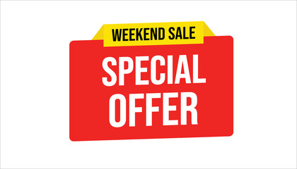 special offer weekend sale limited time promotional banner