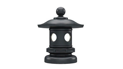 Dark Stone Japanese Garden Lantern