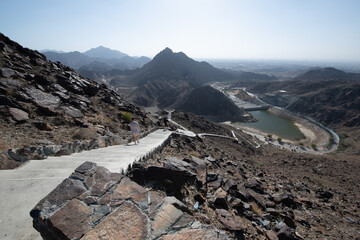 Showkha Dam in the Emirate of Ras Al Khaimah