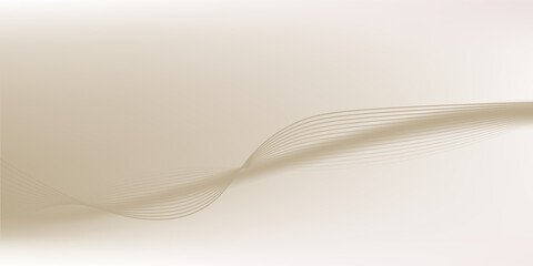 White background with elegant and luxurious golden lines. Premium curve background.