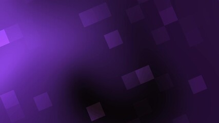 Suitable for design projects, presentations, and digital content creation. Dynamic purple abstract background with scattered transparent squares for versatile use. - Powered by Adobe