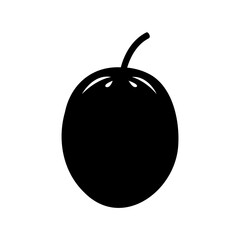 black and white apple
