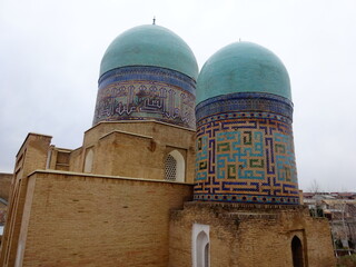 [Uzbekistan] Exterior view of the Shah i Zinda Mausoleum (Samarkand)