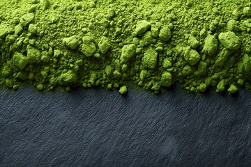 High quality matcha powder background