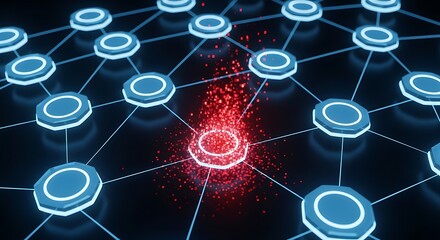 Network connection disrupted by red signal