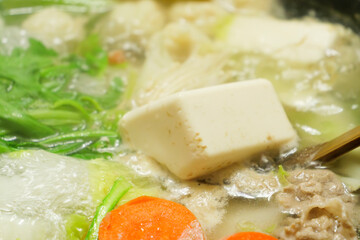 Hot pot dishes, Japanese winter, warm dishes, delicious gourmet, nabe