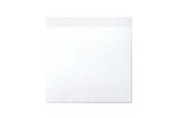Blank white sticky note paper for memo and reminder, having adhesive strip and transparent background