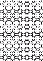Ten point star pattern coloring page with geometric islamic inspired tessellation design