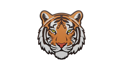 Stylized Tiger Face Emblem