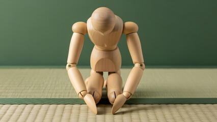 デッサン人形の正座