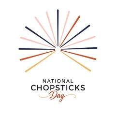 Celebrating national chopsticks day with colorful utensils