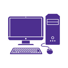 Desktop Computer Illustration