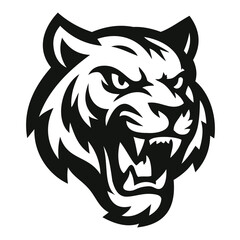 tiger mascot logo design vector template