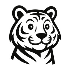 tiger mascot logo design vector template