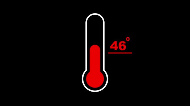 Temperature gauge showing twenty one degrees on black background thermometer heat celsius