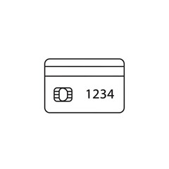 Close-Up of Credit Card with Chip and Number for Financial Transactions