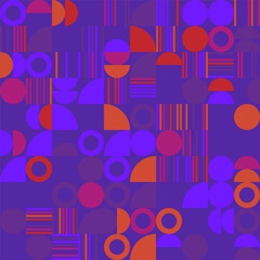 Seamless vector illustration featuring an abstract geometric pattern of colorful for a festive party design