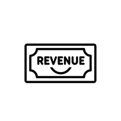 Financial Revenue Icon Illustration for Business and Finance Concepts